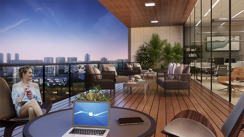 Lounge terrace